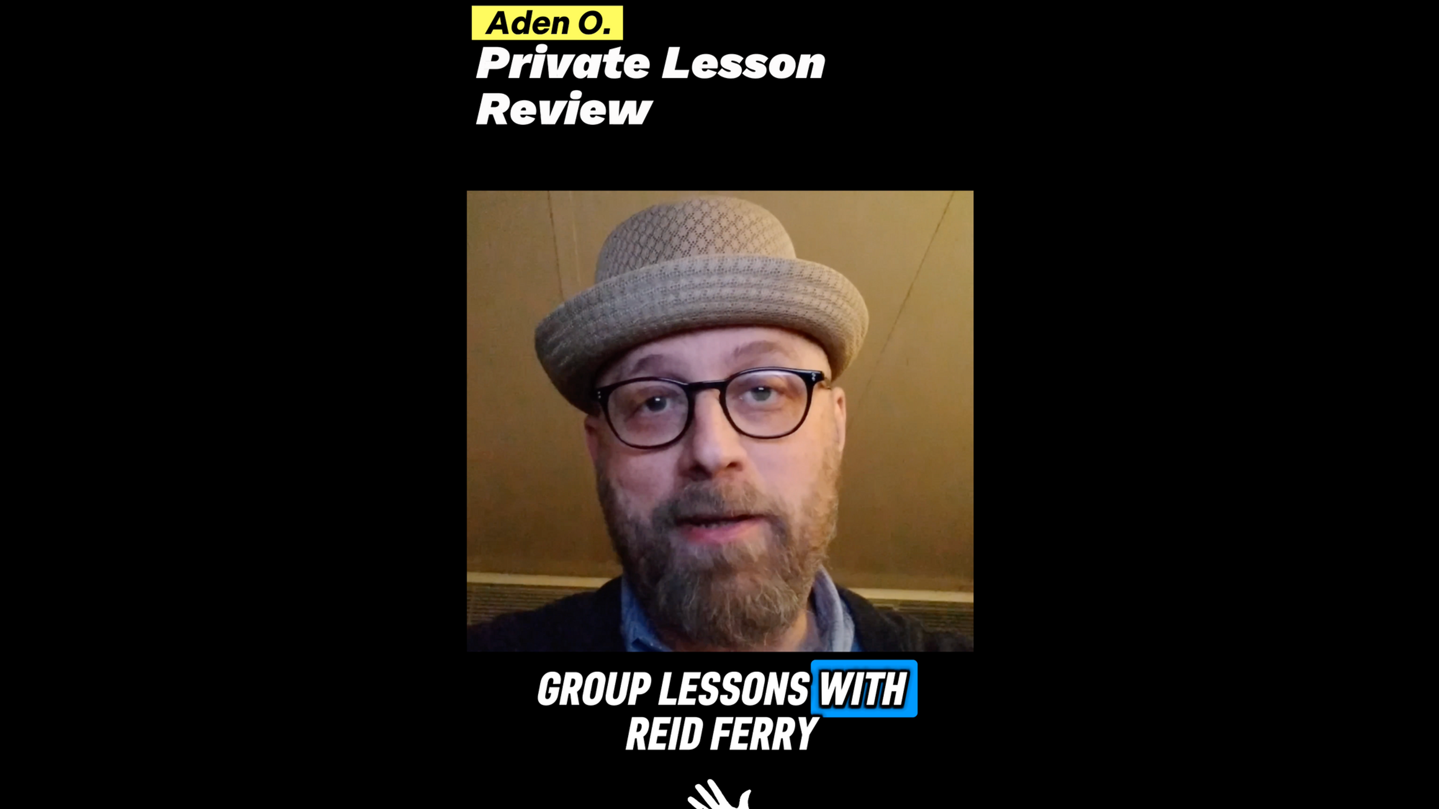 Private Lesson Review - Aden O.